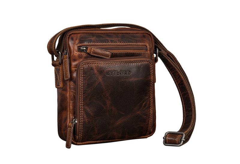 STILORD Schultertasche "Winston" Stylishe Umhängetasche Herren Klein Leder Tablet 9,7 Zoll von STILORD