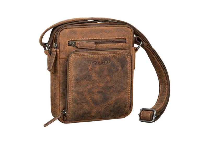 STILORD Schultertasche "Winston" Stylishe Umhängetasche Herren Klein Leder Tablet 9,7 Zoll von STILORD