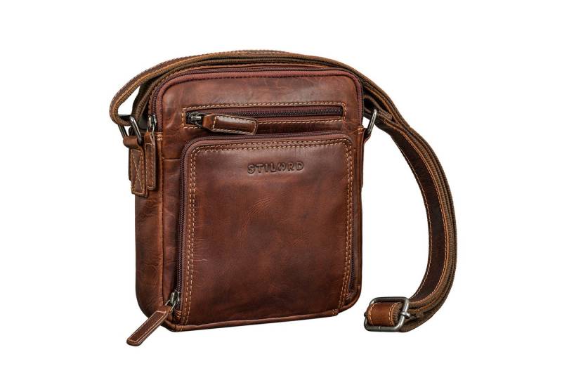 STILORD Schultertasche "Winston" Stylishe Umhängetasche Herren Klein Leder Tablet 9,7 Zoll von STILORD