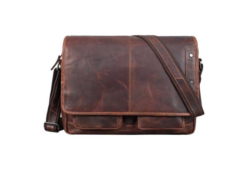 STILORD Schultertasche "Curtis" 15 Zoll Messenger Bag Leder von STILORD