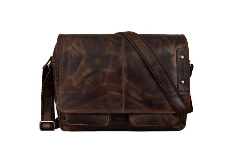 STILORD Schultertasche "Curtis" 15 Zoll Messenger Bag Leder von STILORD