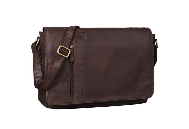 STILORD Schultertasche "Nicolas" Messenger Bag Laptoptasche Leder von STILORD