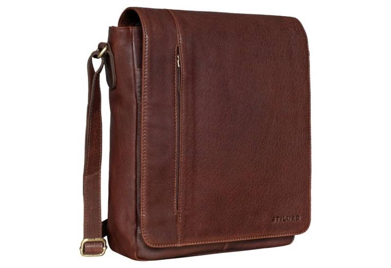 STILORD Schultertasche "Paul" Umhängetasche Herren Leder Hochformat von STILORD