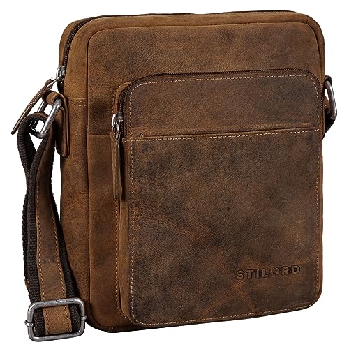 STILORD 'Vittorio' Herrentasche zum Umhängen Leder Umhängetasche Herren kleine Männerhandtasche Tablet 9,7 Zoll iPad Tasche Messenger Bag Vintage Echtleder, Farbe:bergamo - braun STILORD 'Vittorio' Herrentasche zum Umhängen Leder Umhängetasche Herren kleine Männerhandtasche Tablet 9,7 Zoll iPad Tasche Messenger Bag Vintage Echtleder, Farbe:bergamo - braun von STILORD