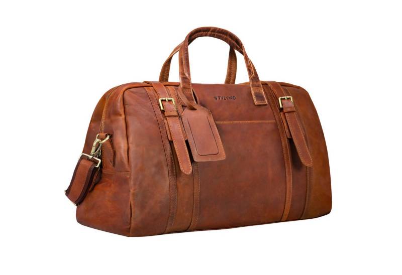 STILORD Weekender "Vega" Vintage Echtleder Reisetasche 34 L für Damen und Herren von STILORD
