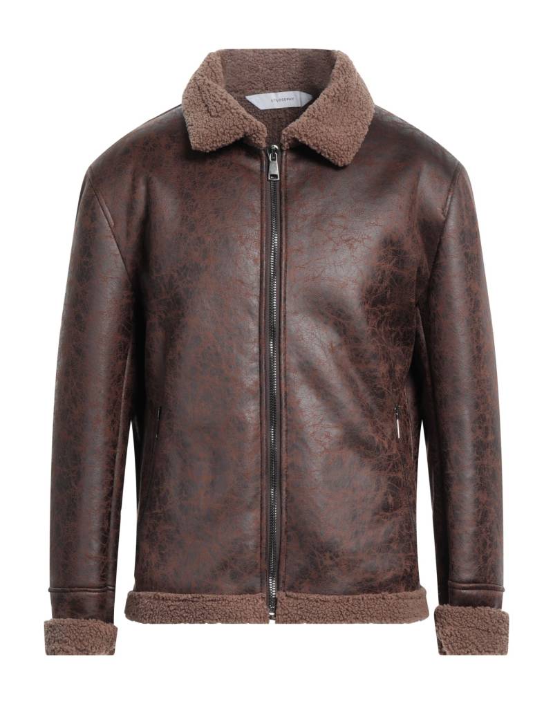 STILOSOPHY Shearling- & Kunstfell Herren Dunkelbraun von STILOSOPHY