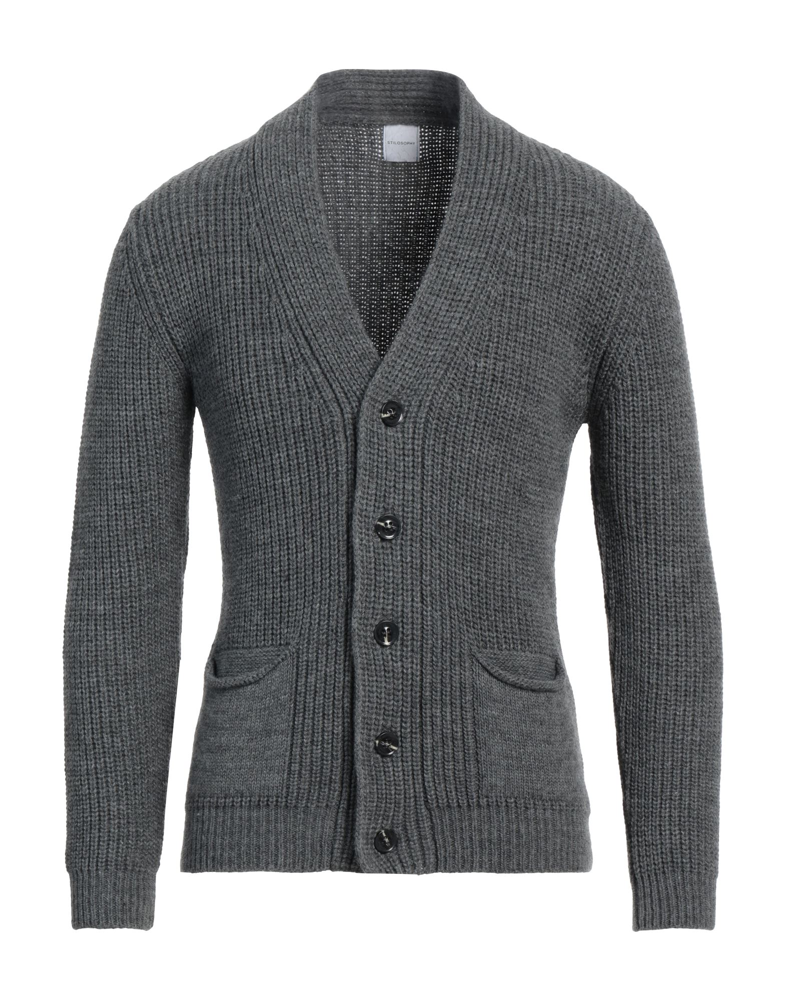 STILOSOPHY Strickjacke Herren Grau STILOSOPHY Strickjacke Herren Grau von STILOSOPHY