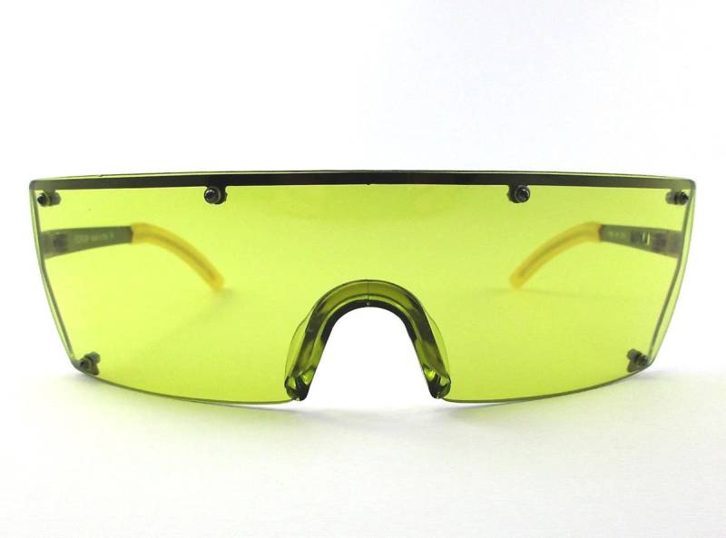 Forum F901 Maske Sonnenbrille Made in Italy Gelbe Linsen von STILOTTICAITALIANA