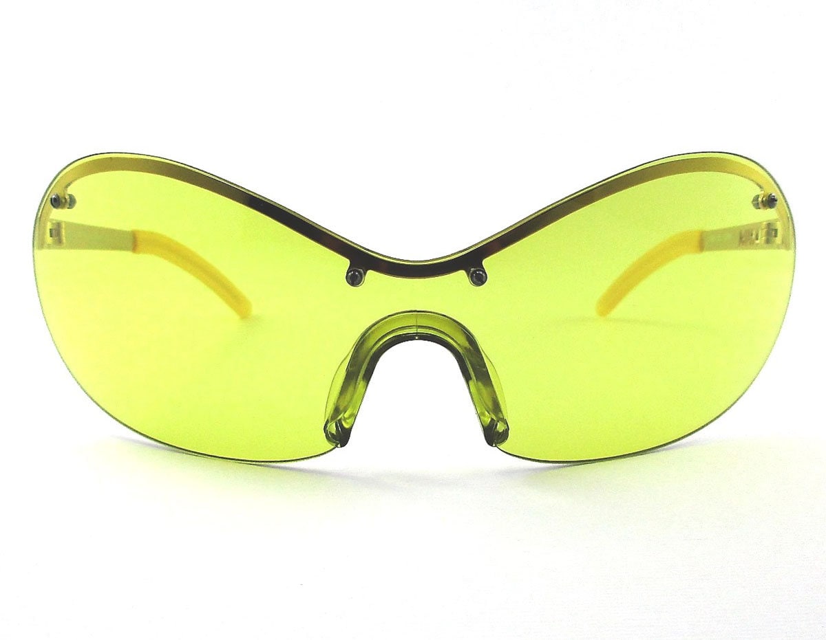 Forum F904 Sonnenbrille Gelbe Maske Made in Italy von STILOTTICAITALIANA