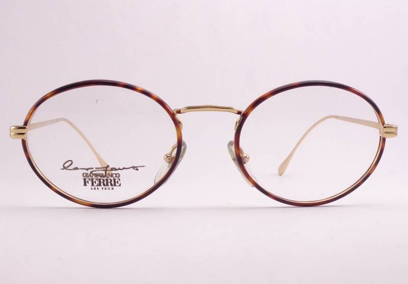 Gianfranco Ferra Gff 183 Vintage Brillen Oval Made in Italy von STILOTTICAITALIANA