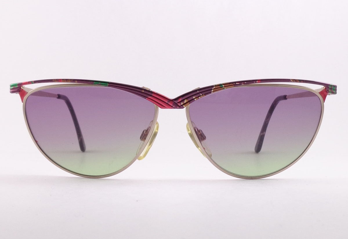 Parah Ph17 Vintage Sonnenbrille Katze Auge Frau Made in Italy von STILOTTICAITALIANA