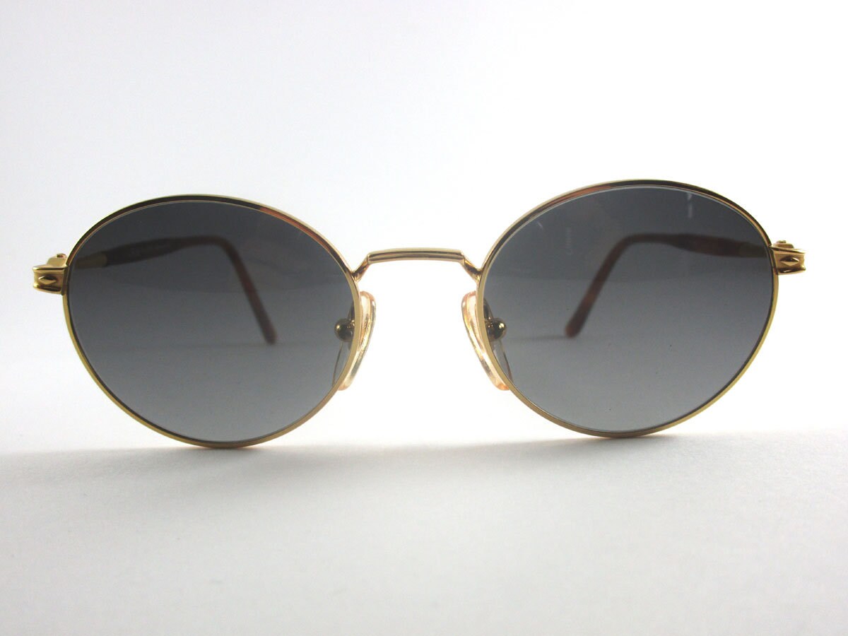 Swing By Lastes M557 Vintage Sonnenbrille Farbe Gold Made in Italy von STILOTTICAITALIANA
