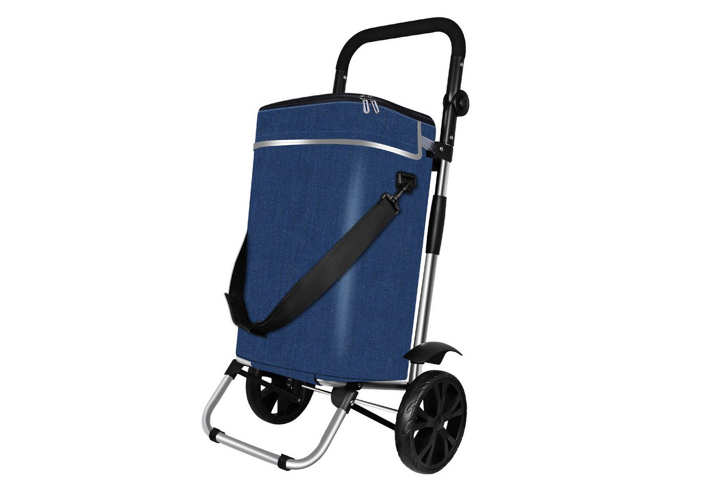 STILVORA Einkaufstrolley Faltbar Handwagen Bollerwagen Transportwagen klappbar Einkaufstrolley, 40 l, Trolley Sackkarre Umhängetaschemit Kühlfach und belastbar bis 40kg STILVORA Einkaufstrolley Faltbar Handwagen Bollerwagen Transportwagen klappbar Einkaufstrolley, 40 l, Trolley Sackkarre Umhängetaschemit Kühlfach und belastbar bis 40kg von STILVORA