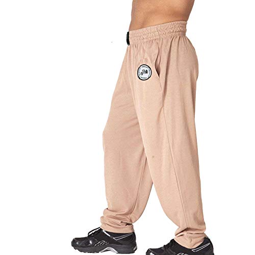 STILYA The Sportswear Company Sporthose Jogginghose Trainingshose Bodyhose Bodybuilding Herren 865-ST beige S von BIG SM SPORTSWEAR MUSCLEWEAR