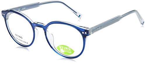 STING Unisex-Erwachsene VST425 Sonnenbrille, Blue TOP+Crystal, 50 von STING