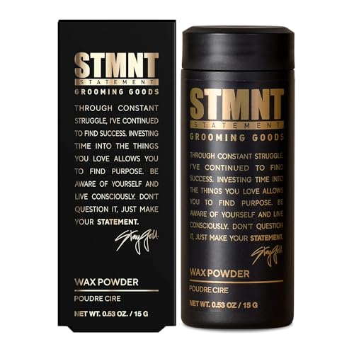 STMNT STATEMENT GROOMING GOODS Wax Powder 15g | Halbmattes Finish | Griffigkeit und Volumen | Mittlerer Halt | Leicht auswaschbar | Volleres Haar von STMNT STATEMENT GROOMING GOODS