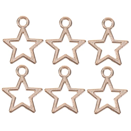 STOBAZA 100 Stück Fünfzackige Stern Charms Diy Schmuckanhänger aus Hochwertigem für Armbänder und Kreative Bastelprojekte STOBAZA 100 Stück Fünfzackige Stern Charms Diy Schmuckanhänger aus Hochwertigem für Armbänder und Kreative Bastelprojekte von STOBAZA