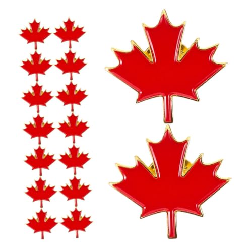 STOBAZA 25 Stück Teiliges Ahornblatt Broschen aus Metall Eleganter Vintage Anstecker Modisches Schmuck Accessoire für Kleidung Vielseitig Tragbar an Revers Krawatte Hut und Tasche von STOBAZA