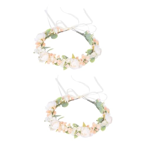 STOBAZA 2stücke Schöner Blumenkranz Für Junge Mädchen Simulierte Blumenhaube Bunten Farben Für Fotoshootings Feiern Und Besondere Anlässe Elegantes Design Für Mädchen von STOBAZA