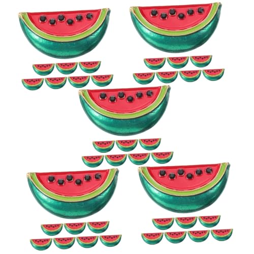 STOBAZA 5 Sätze Teiliges Wassermelonen Broschen Anstecker Kreative Stilvolle Anstecknadeln Für Kleidung Pullover Schals Und Kleider Niedliche Retro Broschen Für Besondere 8 Stück * 5 von STOBAZA