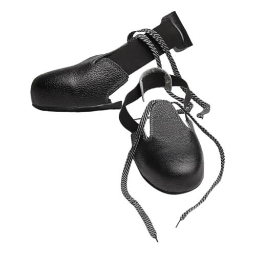 STOBAZA Anti Smash Schutz Schuhüberzüge für Erwachsene Sicherheits schuhüberzieher mit Verstellbarem Sitz Atmungsaktiv Abriebfest Metatarsal Schutz für Baustelle und Labor Schwarz von STOBAZA