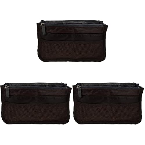STOBAZA Handtaschen-Organizer s 3-Teilige Mehrzweck-Kleinigkeiten Tragbare Outdoor-Toilettenartikel Toilettenartikel mit Mehreren Faltbarer Behälter Kit-Tasche: Tragetaschen von STOBAZA
