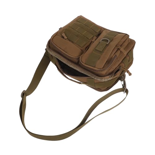 STOBAZA Leichte Camouflage Crossbody Bag für Herren Multifunktionale Outdoor Umhängetasche aus Strapazierfähigem Nylon mit Verstellbarem Schultergurt Organisiert für Reisen und Angeln von STOBAZA