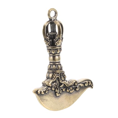 STOBAZA Vintage Schlüsselanhänger Messing Anhänger Goldener Stößel Symbol Anhänger Spiritueller Robust für Herren Damen Accessoire und Heimdekor von STOBAZA