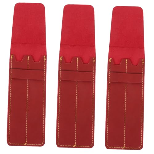 STOBOK 3stücke Kugelschreiberhalter Aus Leder Tragbar Und Praktisch Für Ärzte Und Krankenschwestern Zur Aufbewahrung Von Stiften Und Kugelschreibern Und Einfach Zu Bedienen von STOBOK