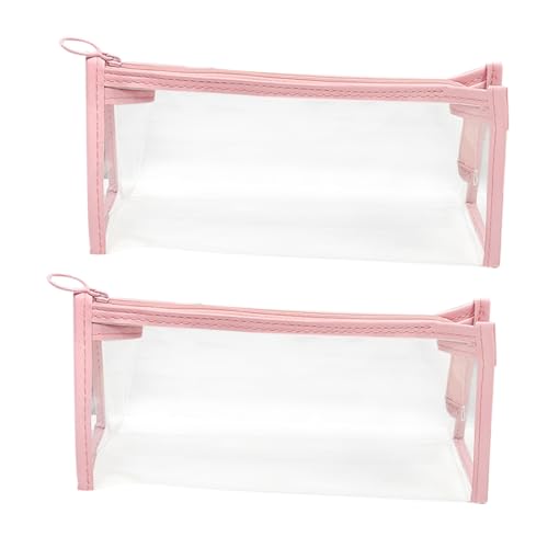 STOBOK 1 Satz Schreibwaren Tasche Kosmetik Tasche Schreibwarenkoffer Schreibwarentasche Reise Durchsichtiger Kulturbeutel Reise-Kosmetiktasche Organizer -Taschen Für Reisen PVC 2 Stück STOBOK 1 Satz Schreibwaren Tasche Kosmetik Tasche Schreibwarenkoffer Schreibwarentasche Reise Durchsichtiger Kulturbeutel Reise-Kosmetiktasche Organizer -Taschen Für Reisen PVC 2 Stück von STOBOK