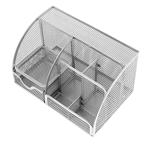 STOBOK 1 Stück Karton Desktop-Aufbewahrungsbox schreibtischablage schreibtischgestell Mesh-Schreibtisch-Organizer Bürodekoration Bürotisch-Organizer Organisationsbehälter aus Eisen Metall von STOBOK