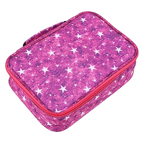 STOBOK 1-Teiliges Etui Farbiges Etui Make-Up-Organizer-Tasche Große Kapazität Make-Up-Tasche Stift-Aufbewahrungstasche Kunstmalerei Stifteetui Boxen Für Schrubbtuch Rot Einfach von STOBOK