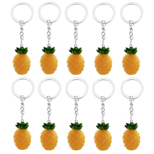 STOBOK 10 Stück Schlüsselanhänger Für Auto Ananas-Schlüsselanhänger Anhänger Zubehör Freundschaft von STOBOK