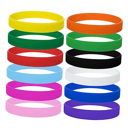 STOBOK 12 Stück Silikon-Haargummi Basketball-Armband Armreifen Elastisches Armband String-Slap-Armbänder Für Party Gummi-Armbänder Gummi-Armbänder Gummi-Armbänder Für Sport von STOBOK