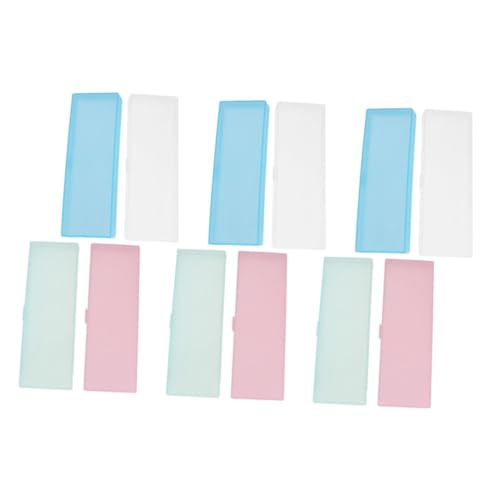 STOBOK 12stücke Teiliges Halbtransparente Stiftebox Leichte Wiederverwendbare Stift-Organizer Für Schüler Große Kapazität Für Bleistifte Marker Und Praktische Aufbewahrungslösung von STOBOK