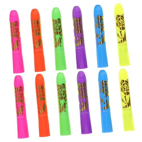 STOBOK 12stücke Gesichtsfarbe Stifte Waschbare Makeup Crayons Für Halloween Partys Und Körperkunst Ungiftige Tragbare Farbpalette Für Altersgruppen von STOBOK