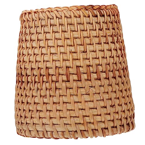 STOBOK 1stk Aufbewahrungsrohr Aus Rattan Blumenvase Stifthalter Für Den Schreibtisch Bleistifthalter Aus Korbgeflecht Stiftebox Hand Rustikale Vase Aus Rattan Weben Löffel Gabel Hölzern von STOBOK