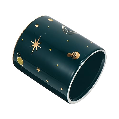 STOBOK 1stk Star Universe Stifthalter Nagelkunststift Desktop-stifthalter Keramisches Utensil Bleistiftständer Für Den Schreibtisch Bleistift Topfhalter Etui Haushalt Büro Keramik Becher von STOBOK