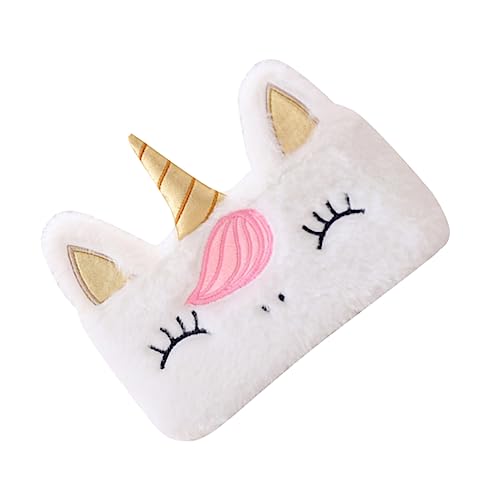 STOBOK 2 STK Plüschhandtasche Einhorn-Stifthalter Kosmetikkoffer Makeup Tasche Make-up-Taschen Einhorn Handtasche Mäppchen Reißverschluss Reisetasche Geldbörse Student von STOBOK