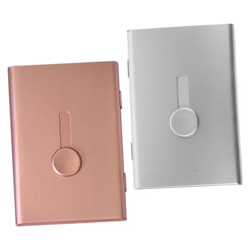 STOBOK 2 Sätze Kartenaufbewahrungsbox Handelshalter Kreditkartenaufkleber Shuffler Aktivator Geldbörse Herren Geldbörsen Kartenetui Business Telefonhülle Kartenhalter Tasche 2 Stücke * 2 von STOBOK