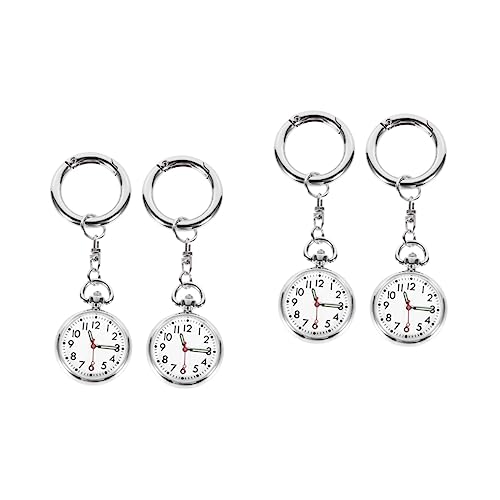 STOBOK 2 Sets Uhren Für Krankenschwestern Uhr Im Schlüsselanhänger-Stil Große Zahlen Ältere Jungen Und Mädchen Uhr 2pc * 2 von STOBOK