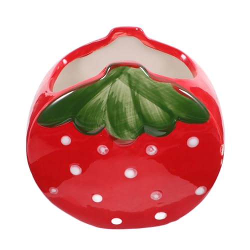 STOBOK 2stücke Stifthalter Für Schreibtisch Kreativer Erdbeer-Organizer Aus Großer Stauraum Vielseitig Einsetzbar Für Schreibwaren Kosmetik Und Mehr Für Büro Und Zuhause von STOBOK