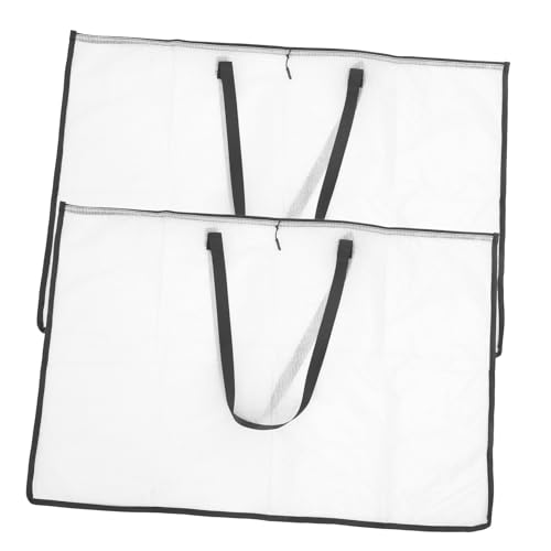 STOBOK 2stücke Kunst Portfolio Tasche Transparente Dokumenten Und Zeichenbretttasche Für Poster Kunstwerke Und Malutensilien Große Handtasche Im Weißen Netzdesign Für Künstler Und von STOBOK