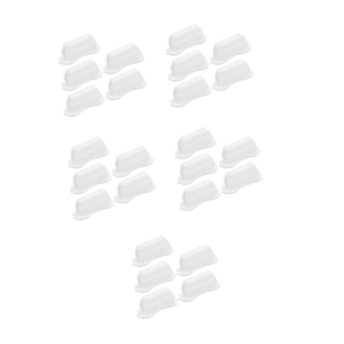 STOBOK 25 STK Stifthalter aus Silikon Klebriger Stifthalter Silikon Stifthalter Schreibwarenorganizer Stiftehalter Halter für Stiftablage Selbstklebender Stifthalter Kieselgel Weiß von STOBOK