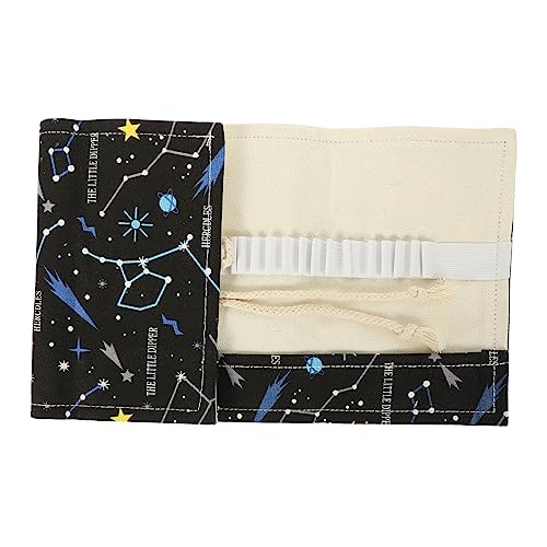 STOBOK Stift-Organizer 2St Rollos aus Segeltuch Bunte Bleistifte Tote-Einsatz-Organizer Leinwand-Bleistift-Organizer tragbare Bleistifttasche Hohe Kapazität Mäppchen Stifthalter Schüler von STOBOK