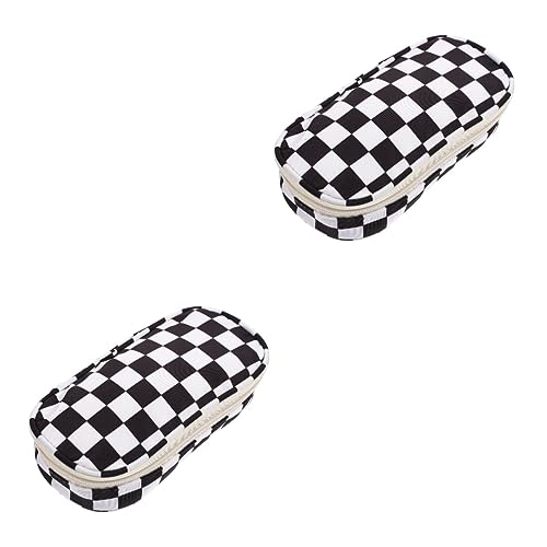 STOBOK 2er-Box Federmäppchen Im Schachbrettmuster Etui Tragbare Bleistifttasche Make-up-geldbörse Schreibwarenbehälter Bleistifttaschen Polyester Aufbewahrungskiste Mädchen Weihnachten STOBOK 2er-Box Federmäppchen Im Schachbrettmuster Etui Tragbare Bleistifttasche Make-up-geldbörse Schreibwarenbehälter Bleistifttaschen Polyester Aufbewahrungskiste Mädchen Weihnachten von STOBOK