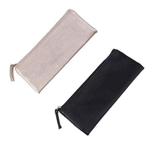 STOBOK 2St Kosmetiktasche Makeup Tasche Zip makeupbag federmäppchen Bleistifthalter für Studenten Aufbewahrungstasche für Schreibwaren einfach Schreibwaren-Box Aufbewahrungstaschen Reisen von STOBOK