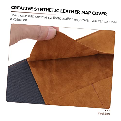 STOBOK 2stücke Pack Roll-up Stiftetasche Aus Pu-Leder Vintage Kartenhalter Bleistift Organizer Mit Abdeckung Für Stifte Und Kleine Gegenstände von STOBOK