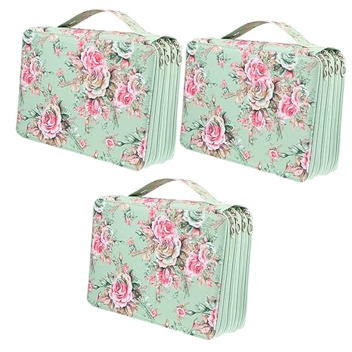 STOBOK 3st Bleistift Aufbewahrungstasche Bleistifthalter Stifthalter Künstler-Bleistift-Organizer Skizzieren Bleistifte Tasche Federmäppchen Halter Stifthülle Etui Gel Neutral Student Pu von STOBOK