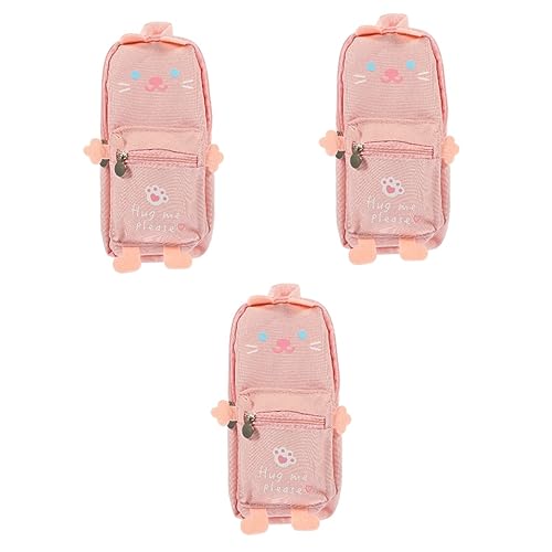 STOBOK 3st Schreibwarentasche Aus Segeltuch Federmäppchen Tragbare Bleistifttasche Faltbare Stifttasche Schulfall Skizzieren Bleistifte Tasche Kawaii-Stift Mädchen Student Leinwand Stift von STOBOK